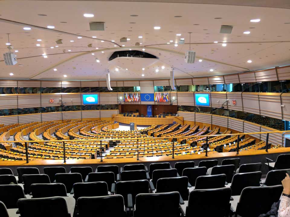 The EU Parliament in Brussels